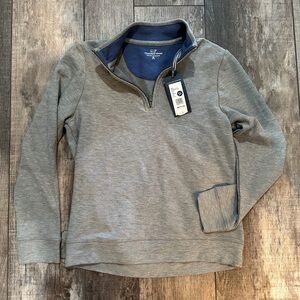 Vineyard Vines Gray/Blue Zip-Up Sweater NWT & long sleeve polo shirt NWOT
